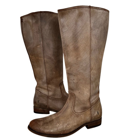 Frye Melissa Inside Zip Tall Boot Chocolate Brown 3470895 Made in Mexico | 8.5 - Picture 1 of 15